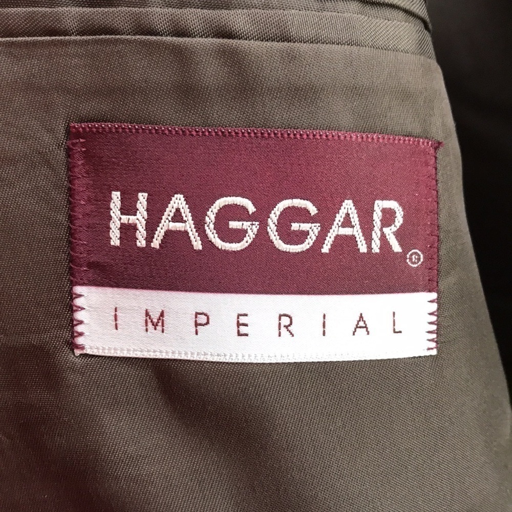 HAGGAR IMPERIAL Men’s Double Breasted Blazer—Sz 42L - Picture 3 of 15